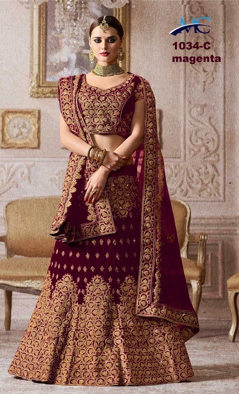 Multi Traditional Wear, Wedding Wear, Heavy Embroidery Bridal Lehenga