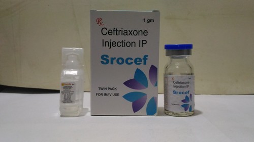 Ceftriaxone Injection - 1gm Vial | Antibacterial, Broad-Spectrum, Sterile, Intravenous, Effective for Bacterial Infections