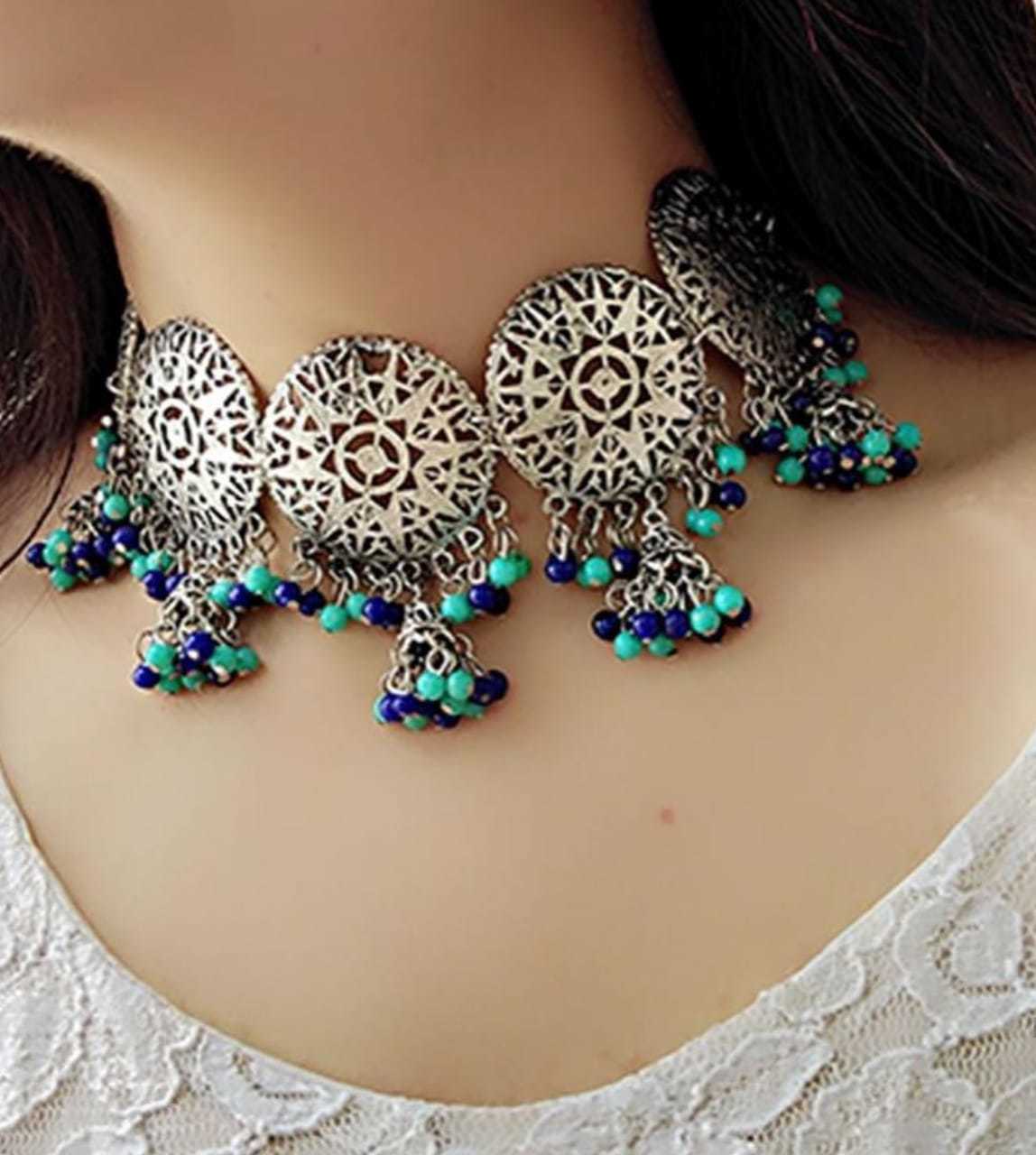 Sliver Necklace Set Clip-on Earring