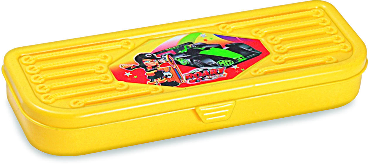 Celerio - Rectangle Pencil Box | Durable Plastic Material, Ideal For Organizing Art Supplies And Stationery Items