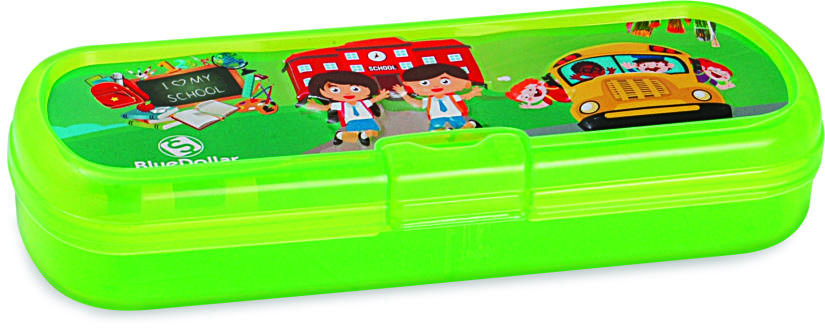 Snapchat Pencil Box - Plastic Pp, Rectangle Shape | Durable Design For Versatile Storage