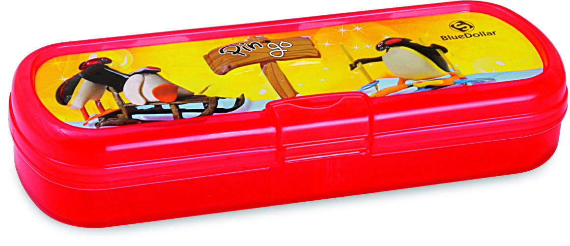 Snapchat Pencil Box - Plastic Pp, Rectangle Shape | Durable Design For Versatile Storage
