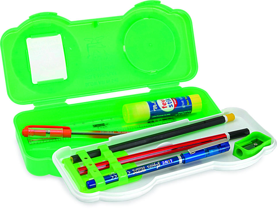 Selfie Pencil Box - Plastic Pp, Rectangle Shape | Durable, Lightweight Design For Easy Portability