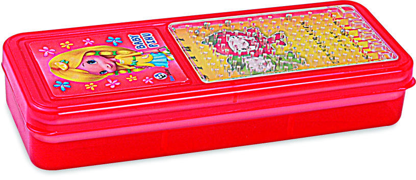 Tango Pencil Box - Plastic Pp Material, Rectangular Shape | Versatile Storage For Writing Instruments And Art Supplies