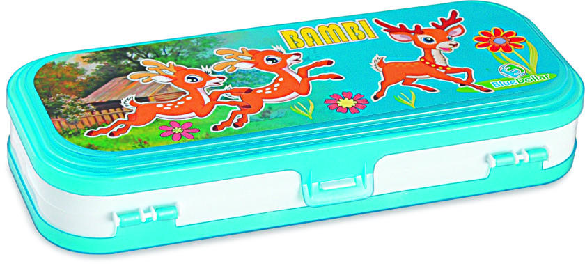 Jungle Big Pencil Box - Plastic Pp, Rectangular Shape | Durable Design For Organized Storage And Easy Access To School Supplies