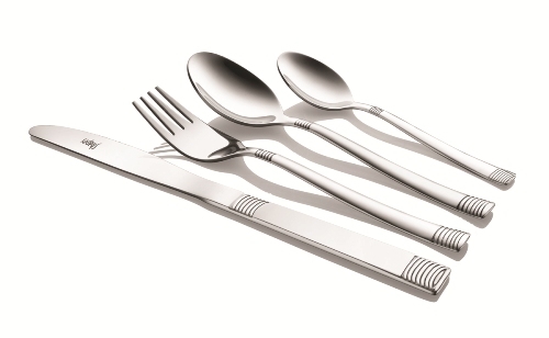 Silver Shapes Lynex Cutlery Set With Box 24 Pcs
