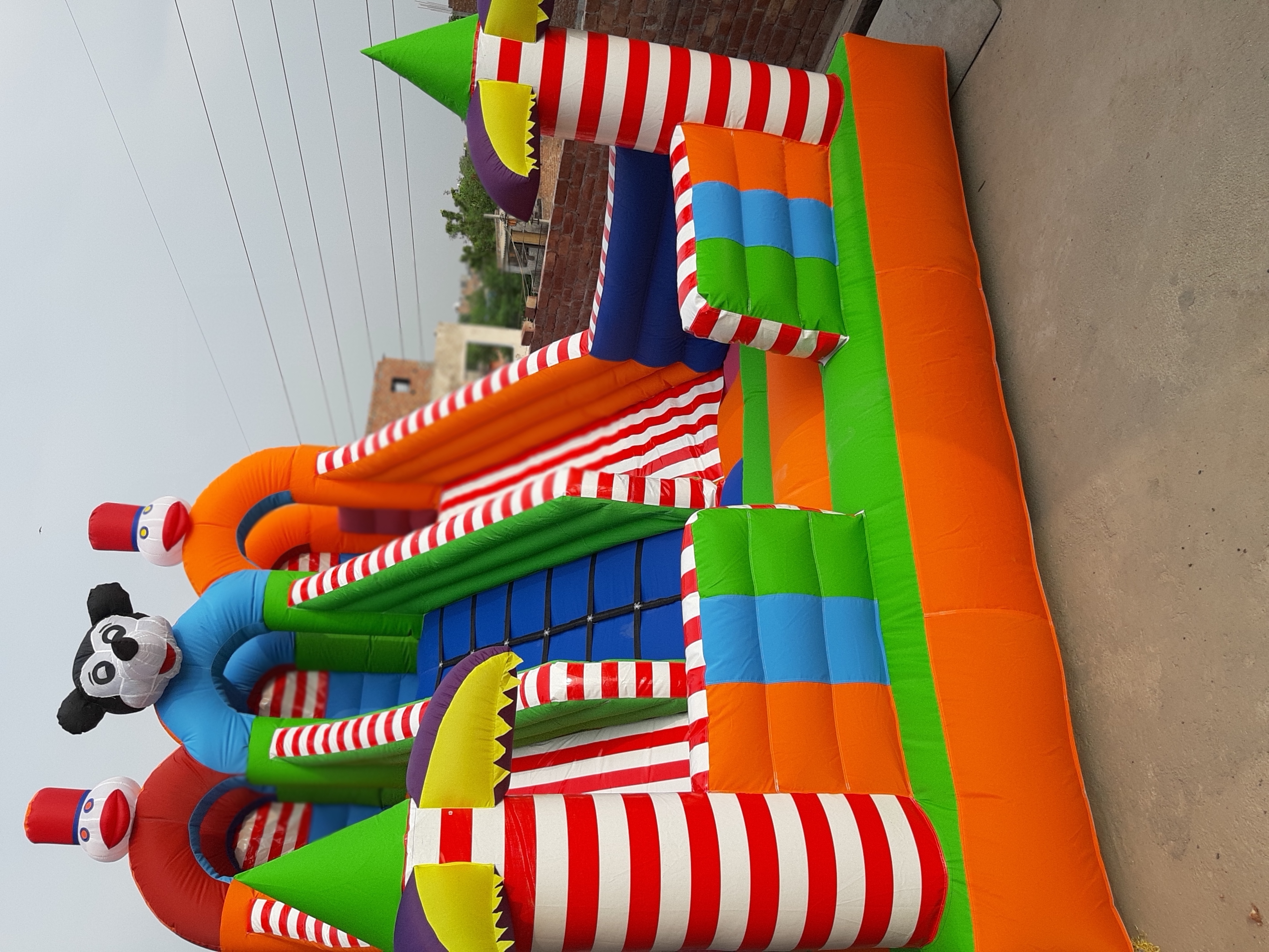 Outdoor Playground Jumping And Sliding Bouncy