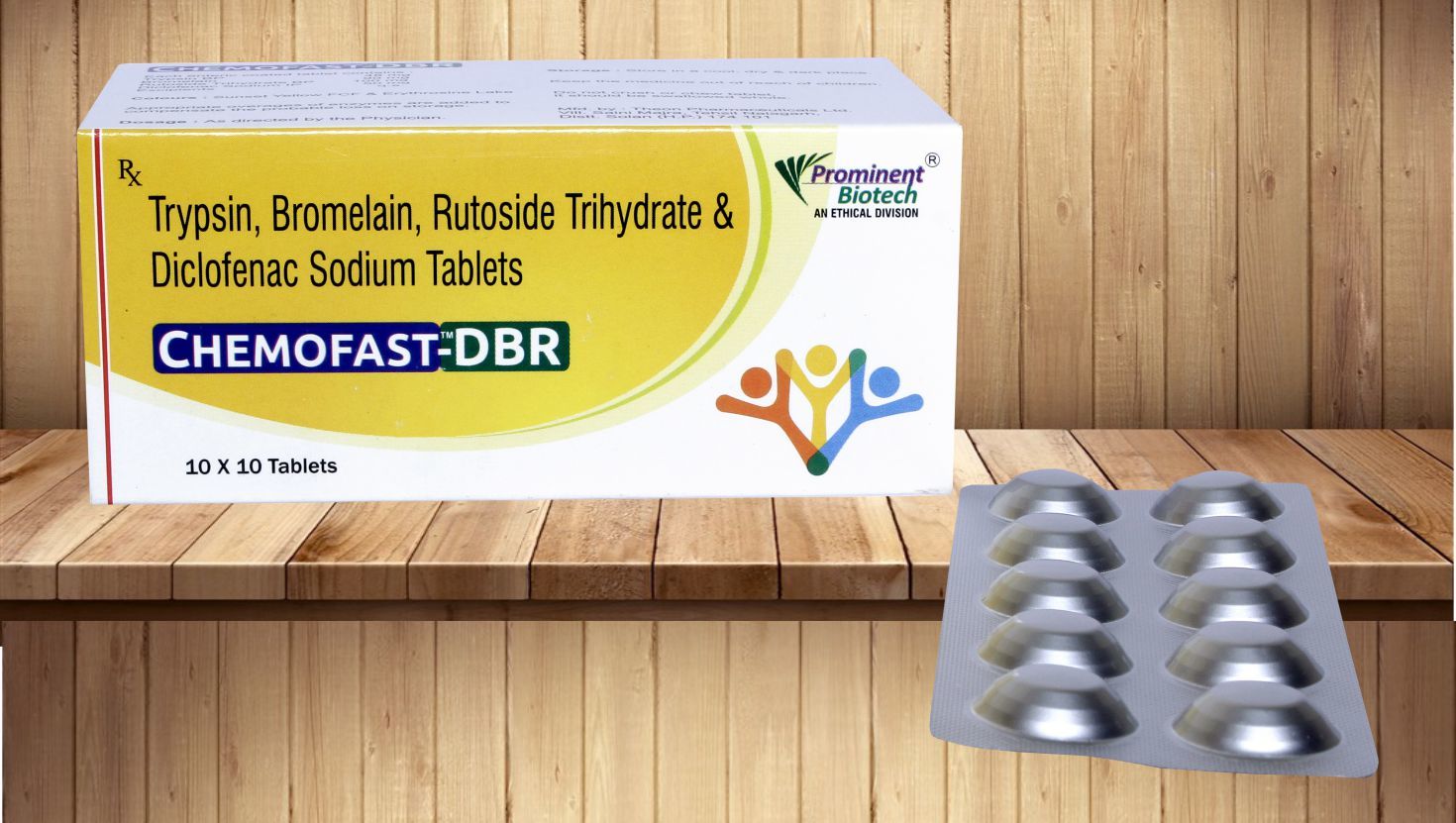 Trypsin 48 Mgdiclofenac Sodium 50 Mgbromelain 90 Mg & Rutoside 100 Mg General Medicines