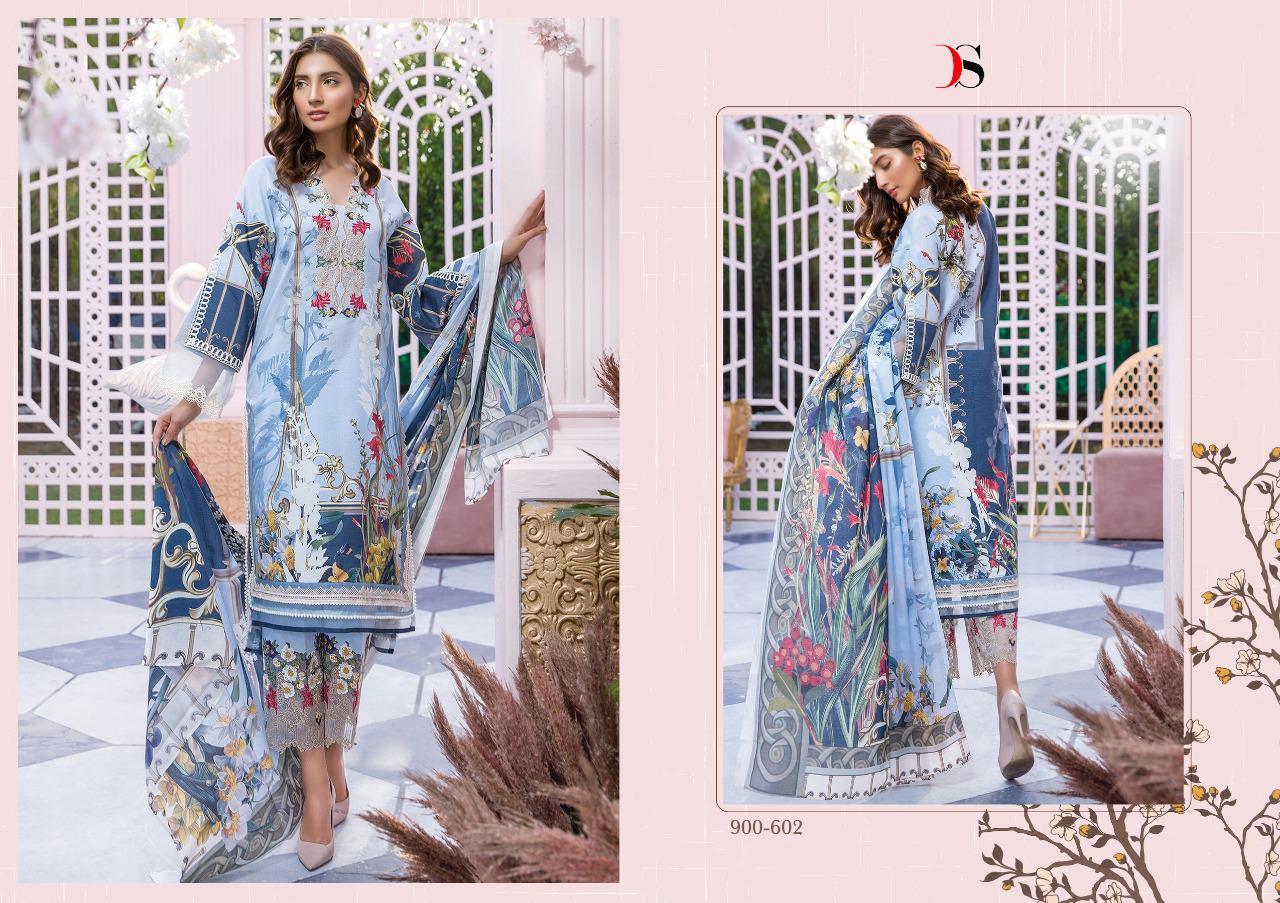 Off Colors Printed Cotton Suit Dress Material