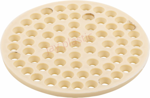 पीवीसी पीपी गोल जाली का साइज़: 1.4 X2.3 इंच