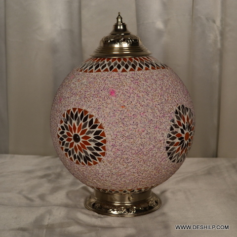 Multicolor Mosaic Handmade Glass Table Lamp