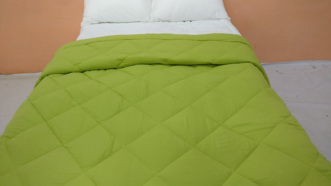 Cotton Reversible Comforter - 100% Cotton Shell, Full Size, 300 Tc | Super Soft Microfiber Filling, Soft Touch, 4 Corner Ties