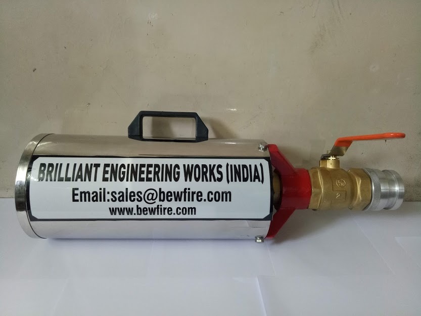 Foam Nozzle -20x - Brass Material, 2 Inch And 3 Inch Sizes, Red And Yellow Color | 1 Year Warranty, Ideal For Hydraulic Pipe And Fire Fighting Equipment