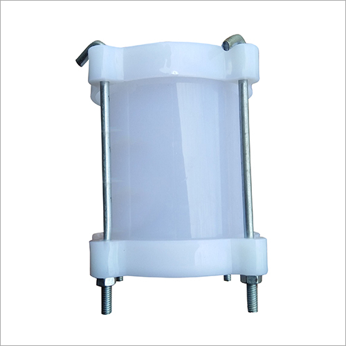 PVC Long Virgin D Joint - White, Industrial Use | Leakproof Metal Fastener, Chemical Resistant, Easy Installation, Various Sizes Available