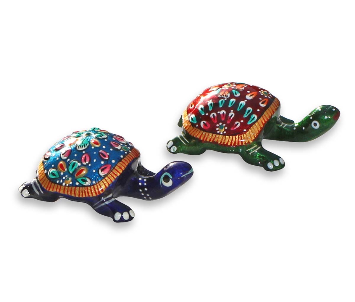 Blue Tortoise Statue