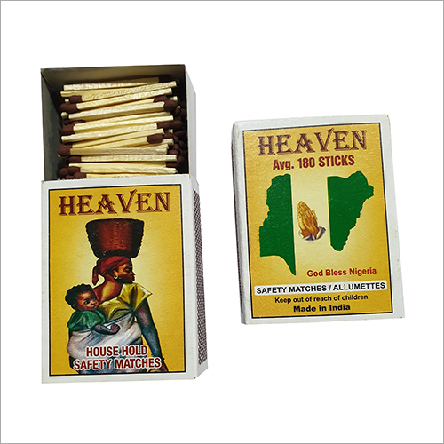 Household Safety Matches - Brown Match Head, 180 Long Sticks | Ideal for Igniting Gas Ovens and Burners