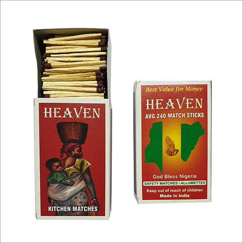 Household Matches - Approx. 250/300 Sticks per Box, Brown Match Heads, Perfect Flaming & Fine Packaging for Easy Usage