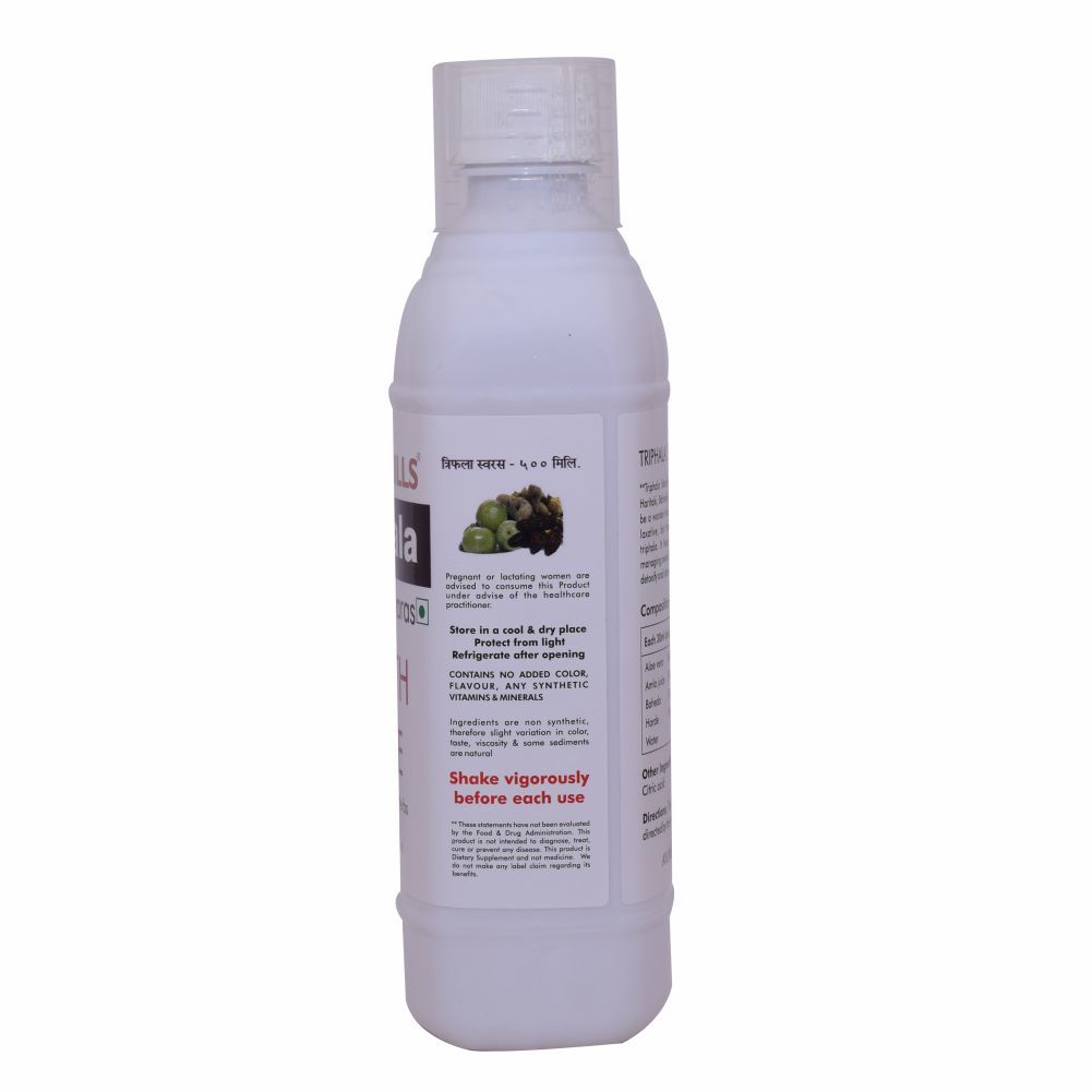 Ayurvedic Triphala Juice - 500 Ml | Herbal Blend Of Haritaki, Amla, Baheda & Aloe Vera, Promotes Digestive Health & Detoxification