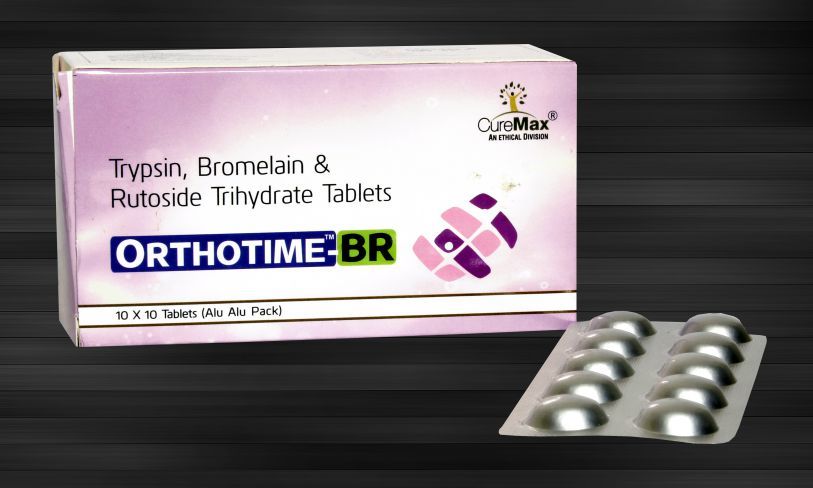 Trypsin 48 Mg, Bromelain 90 Mg & Rutoside Trihydrate 100 Mg General Medicines