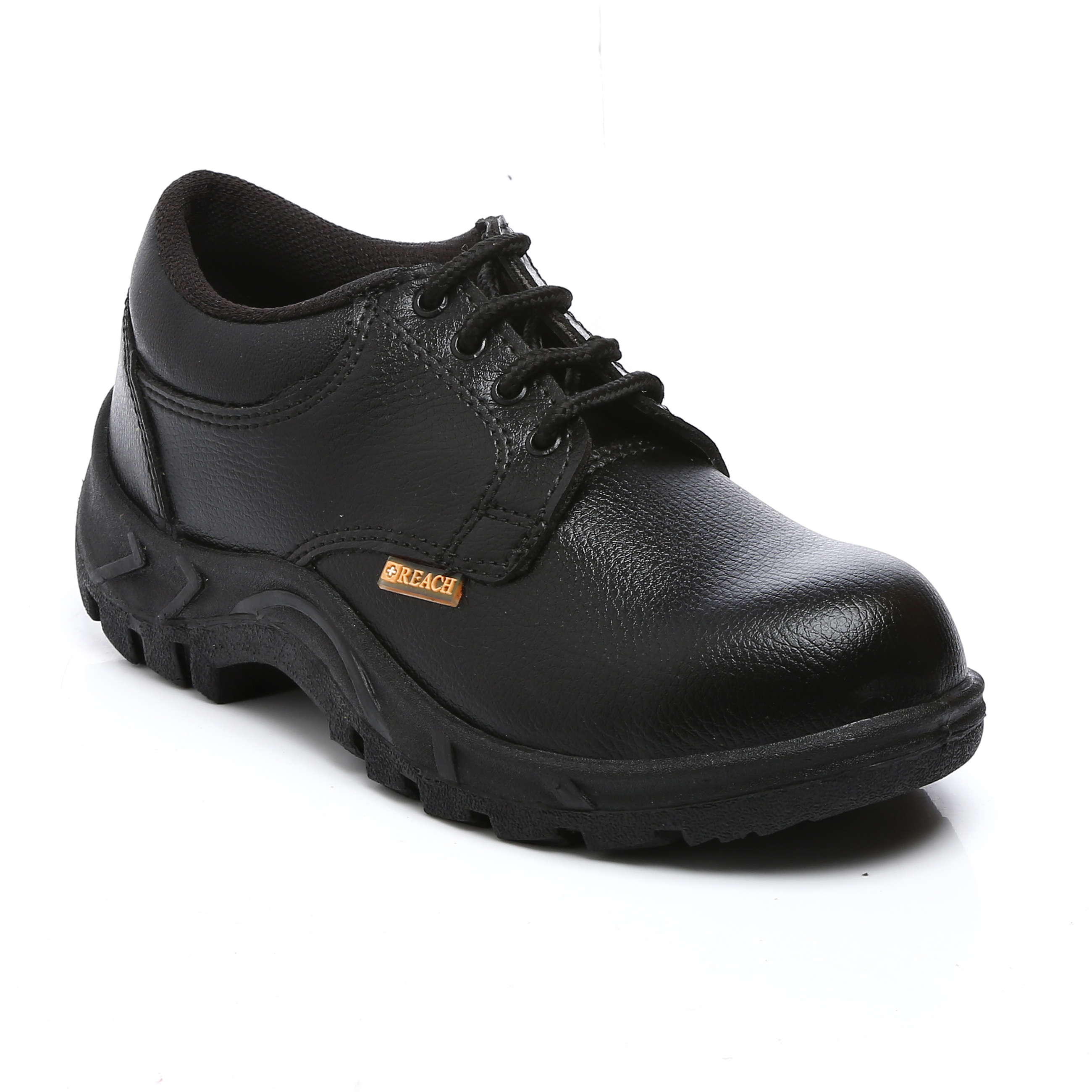 Non Leather Safety Shoes - Color: Full Black