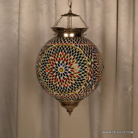 Multicolor Big Round Mosaic Wall Hanging