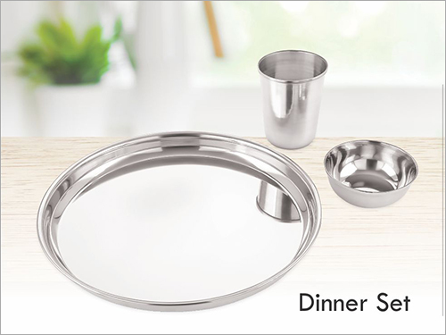 Ss Dinner Set - Polished Stainless Steel Small To Large Size Ideal Utensil Set For Serving Food Items