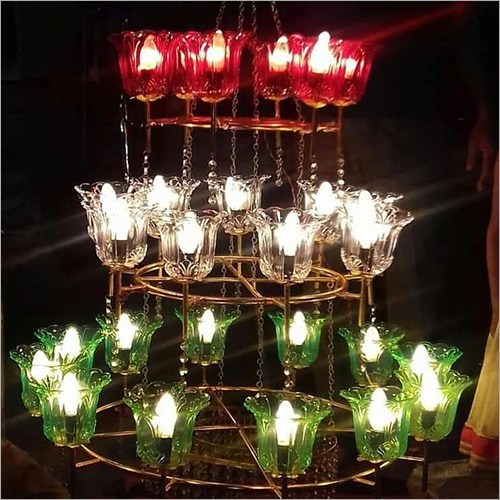 Available In Different Color Decorative Crystal Jhoomer Light