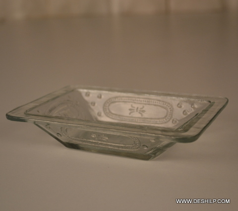 रसोई के लिए पारदर्शी ग्लास टेबल बाउल