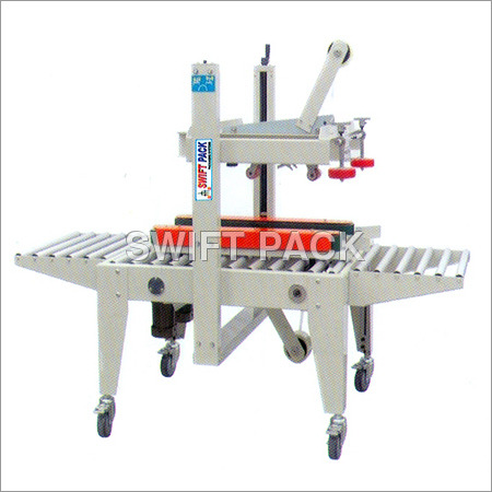 Carton Sealing Machine - Metal, 1755x800x(960-1650) mm, White | 200W Power, High-Speed Sealing, Adjustable Conveyor