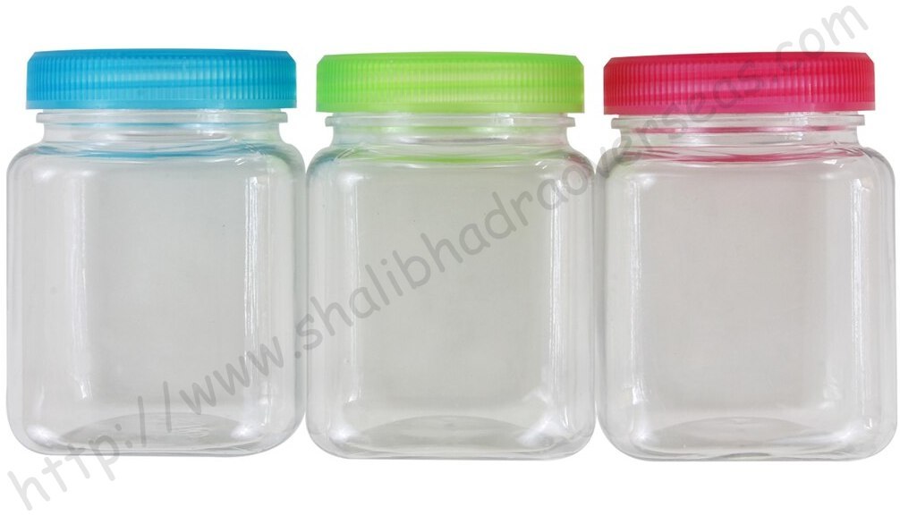 Plastic Jars - Medium Sized Round, Rigid Pet Material, Various Colors Available | Water & Chemical Resistant, Reusable & Recyclable, Fine Finish For Optimal Storage