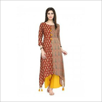 Available In All Colors As Per Client Request Ladies C Cut Kurtis