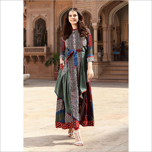 Available In All Colors As Per Client Request Ladies Designer Printed Kurti