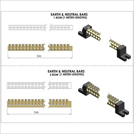 Golden Earth & Neutral Bars 1 Meter