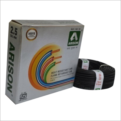 Black 2.5 Sq.Mm Heat Resistant Pvc Insulated Wire