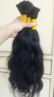 Virgin Natural Wave Human Hair - Color: As Per Customer Need.