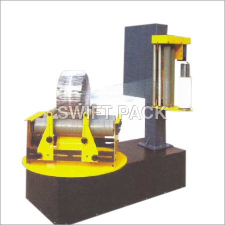 Reel Stretch Wrapping Machine - Stainless Steel, 1460x840x1492mm | Automatic, 220V, Yellow & Black