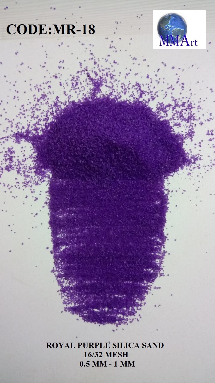 Natural Color Coated Purpul Or Violate Silica Quartz Sand And Silica Colored Purple Sand For Paint And Grout Filler Fine Mesh Or Texture Industries - Density: - Kilogram Per Cubic Meter (Kg/m3)