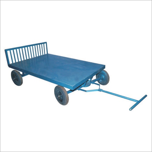 ब्लू मटेरियल हैंडलिंग ट्रॉली