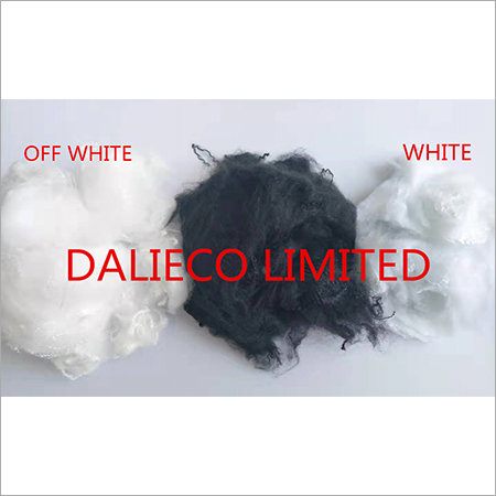 Polyester Staple Fiber Waste - 1.2-1.5D, 38MM | Solid Black, White, Off-White, Eco-Friendly Fiber with Anti-Fungal Properties and Bounciness