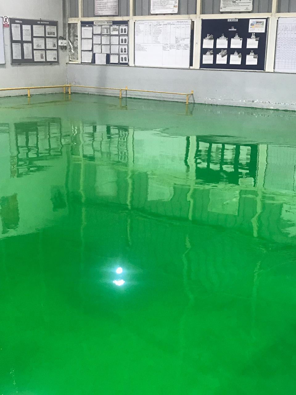 Epoxy Flooring Solution - Blue, 2-5 Mm Thickness | Aesthetic Appeal, Chemical Resistant, Durable Finish, Easy Maintenance, Quick Drying