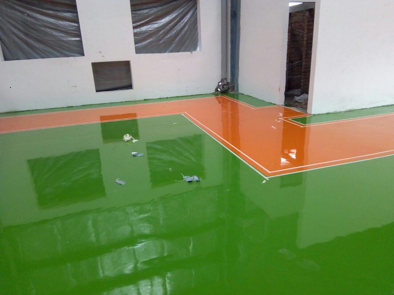 Epoxy Flooring Solution - Blue, 2-5 Mm Thickness | Aesthetic Appeal, Chemical Resistant, Durable Finish, Easy Maintenance, Quick Drying