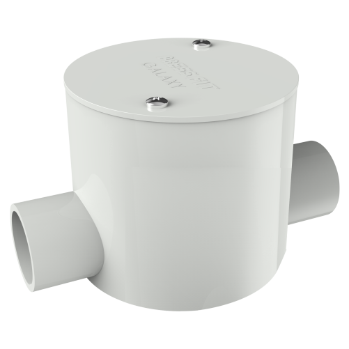 Pressfit Galaxy Deep Junction Boxes - Pvc Polymer, Size: 19-25 Mm, Color: Black, Grey, Ivory | Moisture & Fire Resistant, Smooth Wire Passage, 1-4 Way