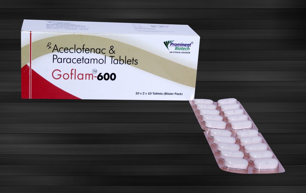 Aceclofenac And Paracetamol - 200 Mg Pain Relief And Fever Management Tablets | Analgesic, Antipyretic, Anti-inflammatory For Arthritis In Children