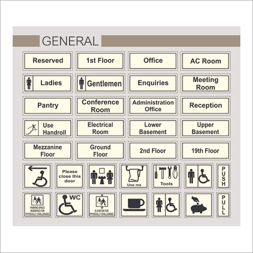 General Safety Signage - Customized Size, Grey Color | Designed for Versatile Safety Notifications and Compliance Communication