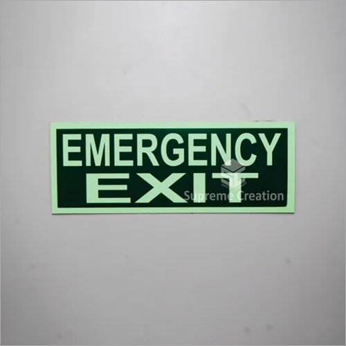 Fire Emergency Exit Safety Signs Application: Industrial