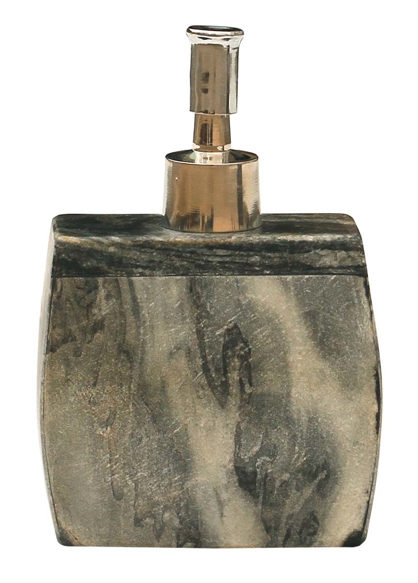Grey Black Marble Soap Dispenser