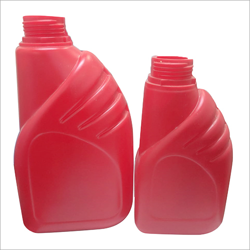 Red Plastic Coolant Oil Bottle