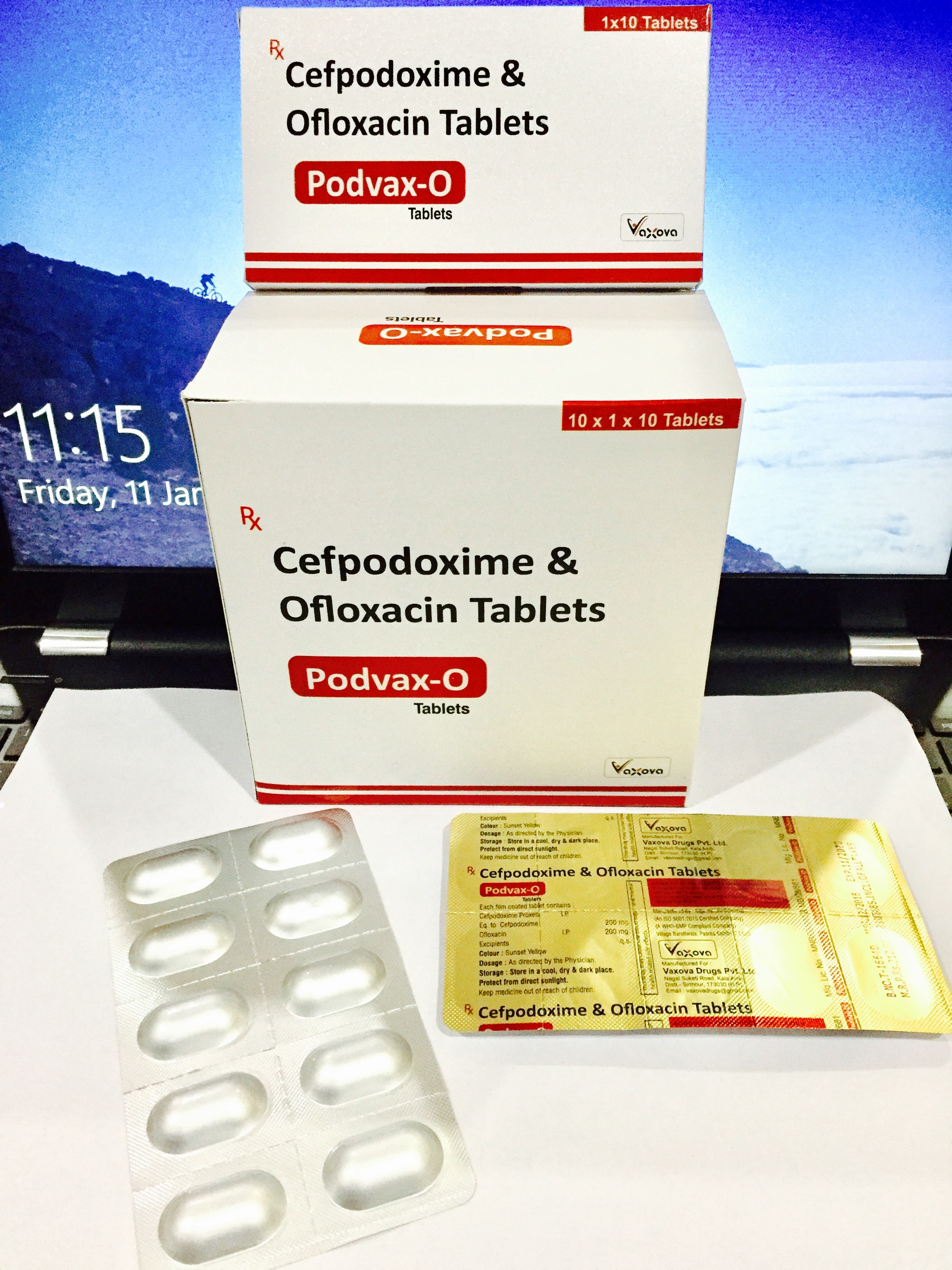 Cefpodoxime Ofloxacin Tablets - 200mg Cefpodoxime & 200mg Ofloxacin | Effective Antibiotic For Bacterial Infections, Suitable For Adults, Recommended By Physician
