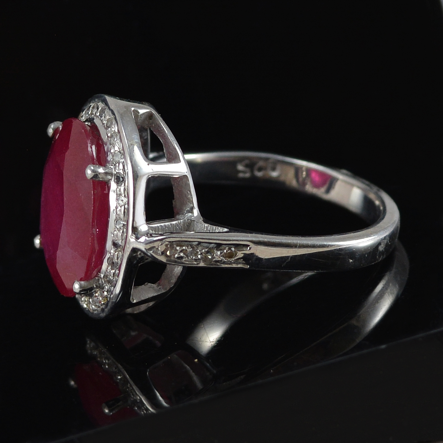 Handmade Jewelry Manufacturer Ruby Gemstone 925 Sterling Silver 