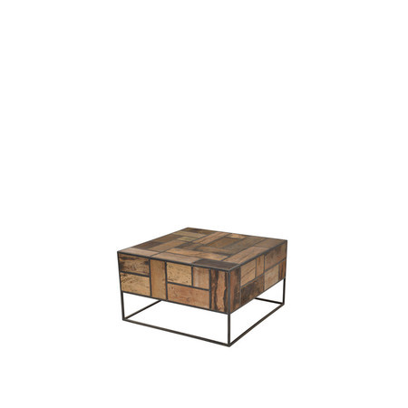 Handmade Dramatic Chess Coffee Table With Metal Base